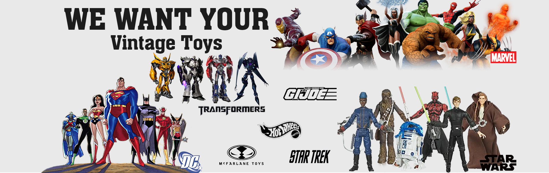 We Want Your Vintage Toys